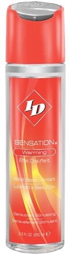 id sensation warming water based lubricant 8 5 oz