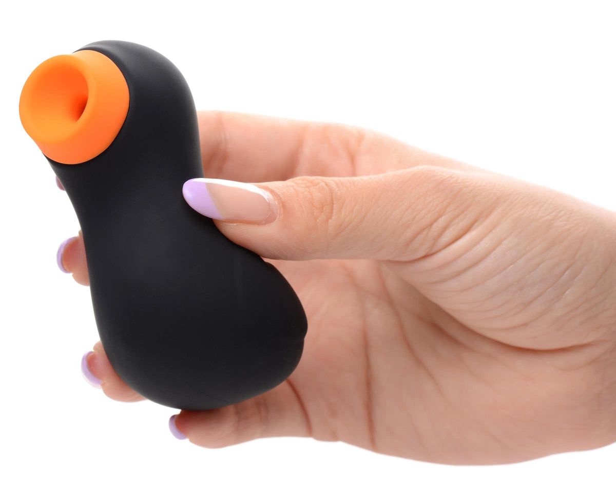 sucky ducky silicone clitoral stimulator black