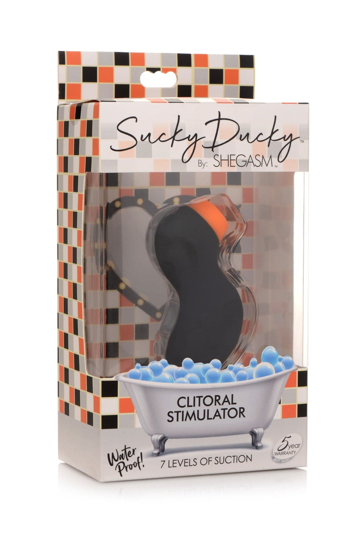 sucky ducky silicone clitoral stimulator black