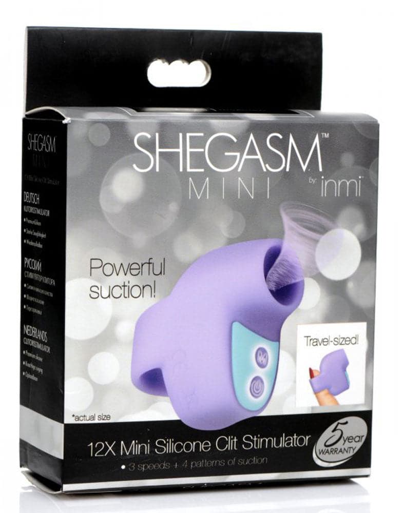 shegasm mini 12x mini silicone clit stimulator purple