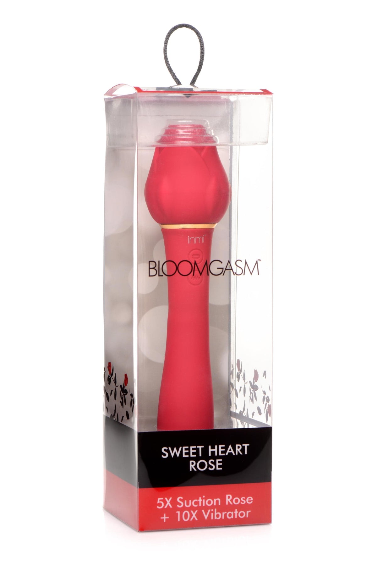 bloomgasm sweet heart rose 5x suction rose and 10x vibrator pink