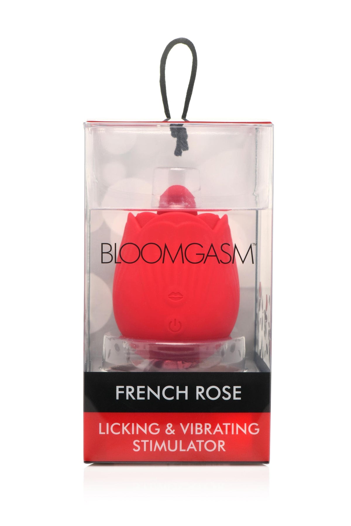 bloomgasm french rose licking and vibrating stimulator red
