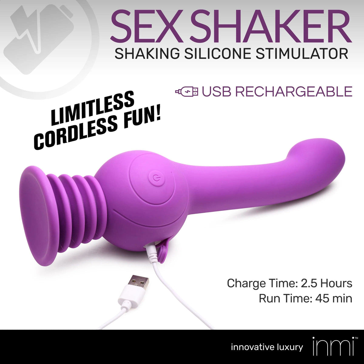 sex shaker shaking silicone stimulator purple