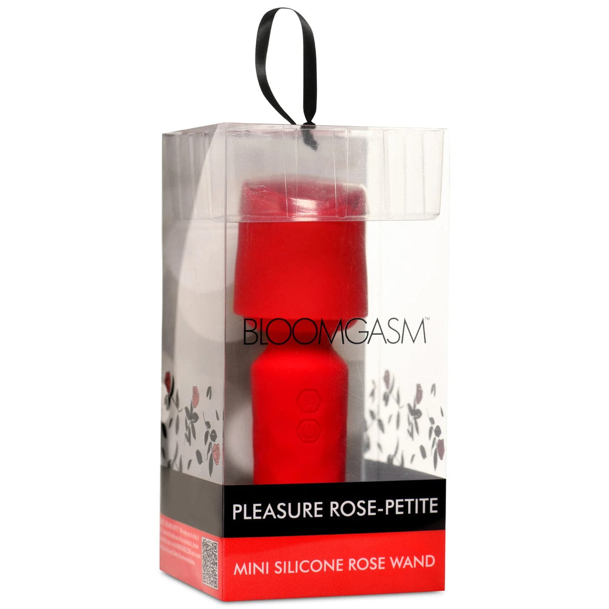Pleasure Rose-Petite Mini varita de silicona para rosas - Rojo