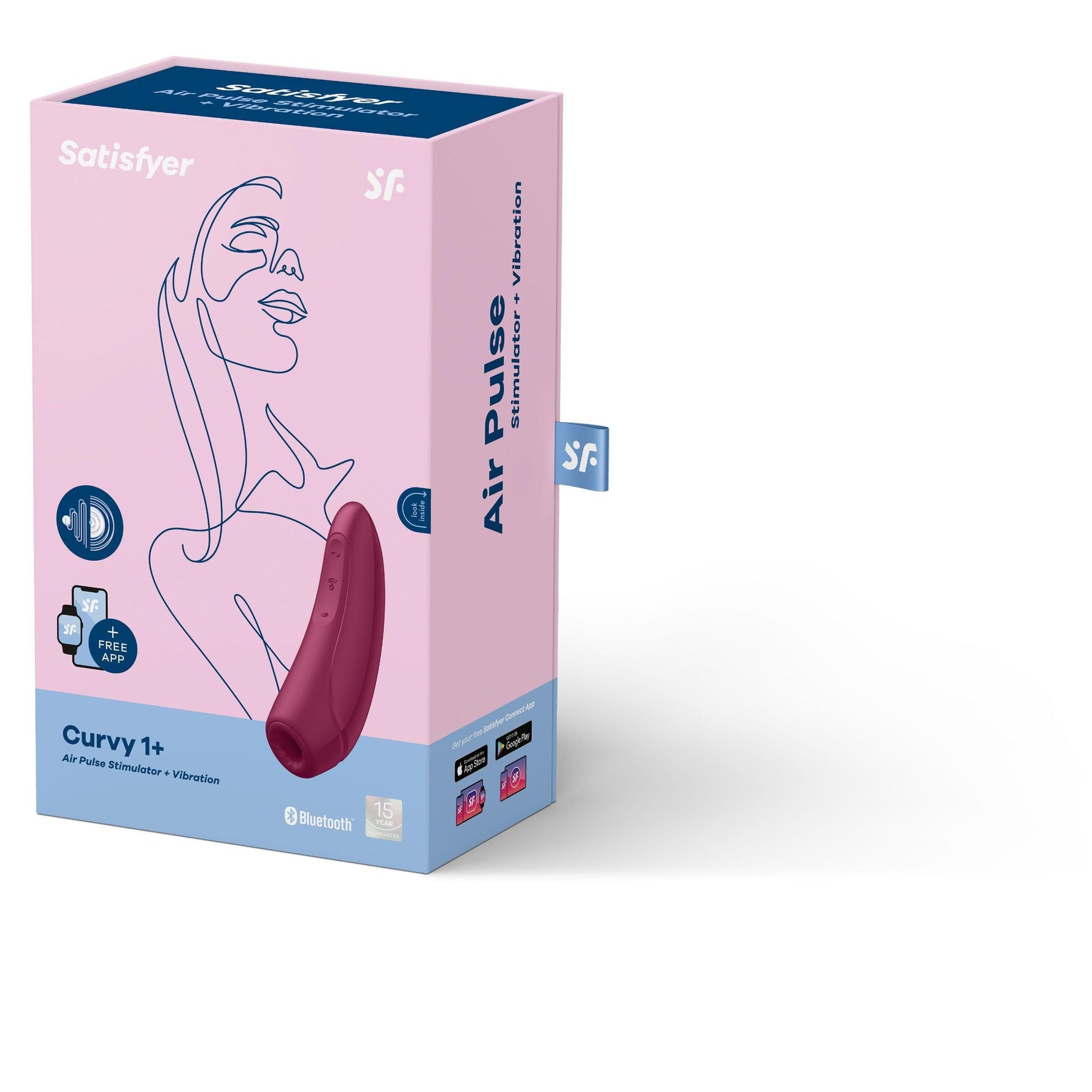 Clit Vibrator - Curvy 1 Plus Rose Red - Satisfyer