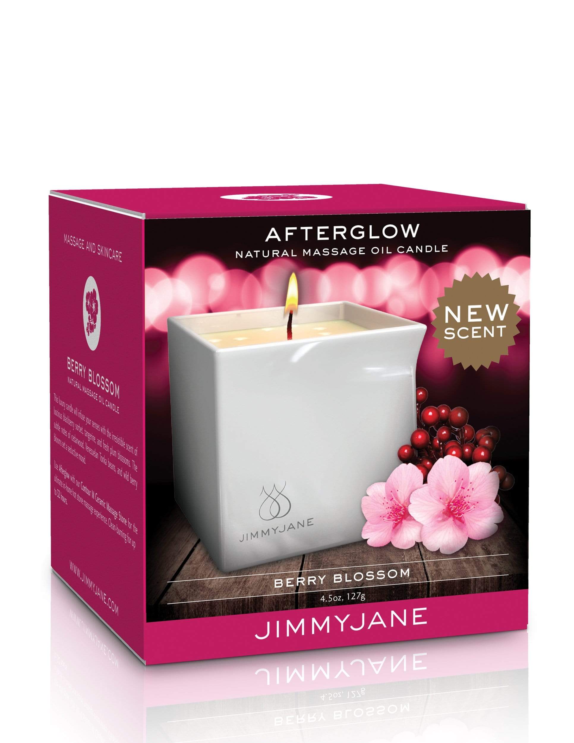 afterglow massage candle berry blossom