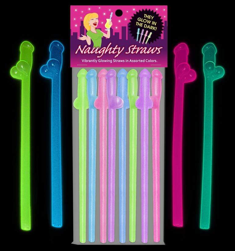 glow in the dark naughty straws