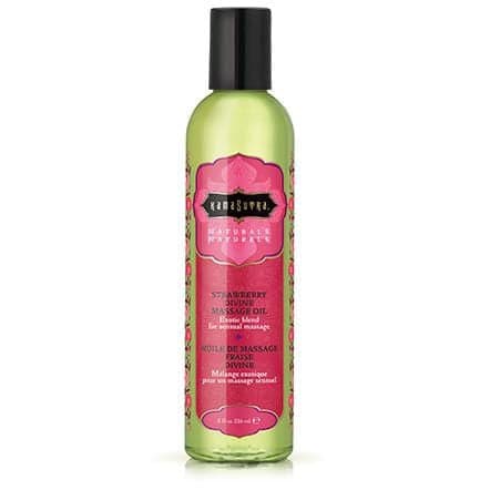 Naturals Massage Oil - Strawberry Divine 8 Fl Oz Default Title