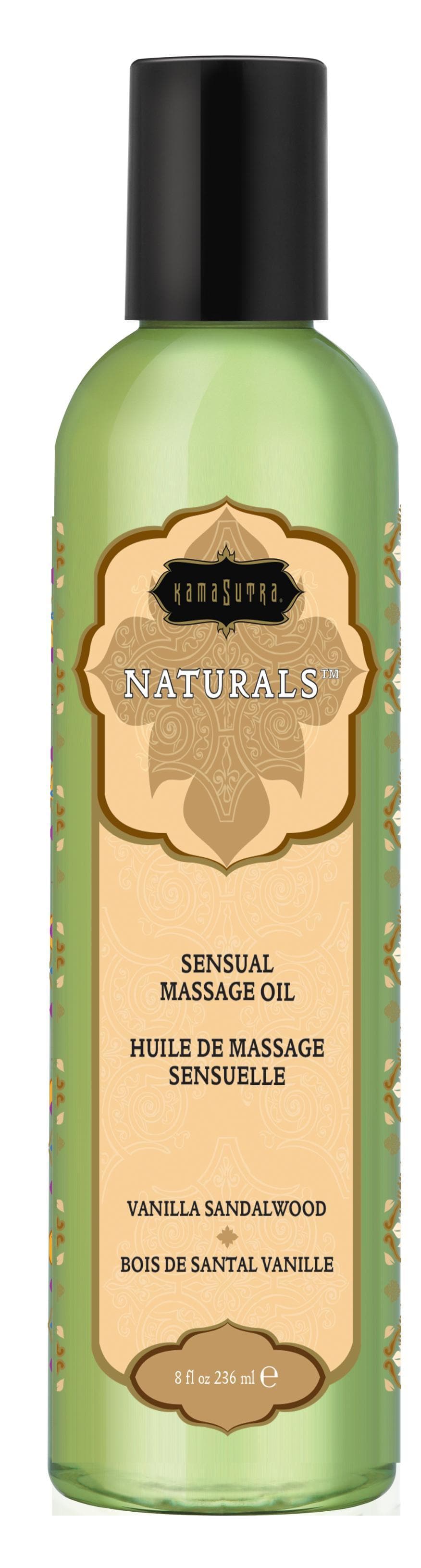 Naturals Massage Oil - Vanilla Sandalwood 8 Fl. Oz. Default Title