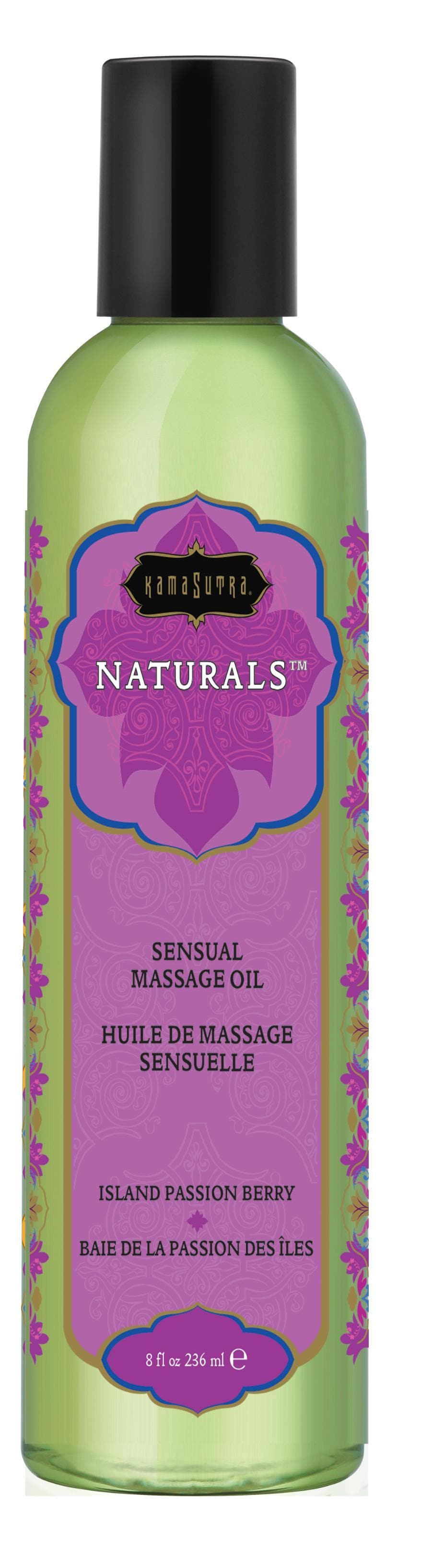 Naturals Massage Oil - Island Passion Berry - 8 Fl. Oz. Default Title