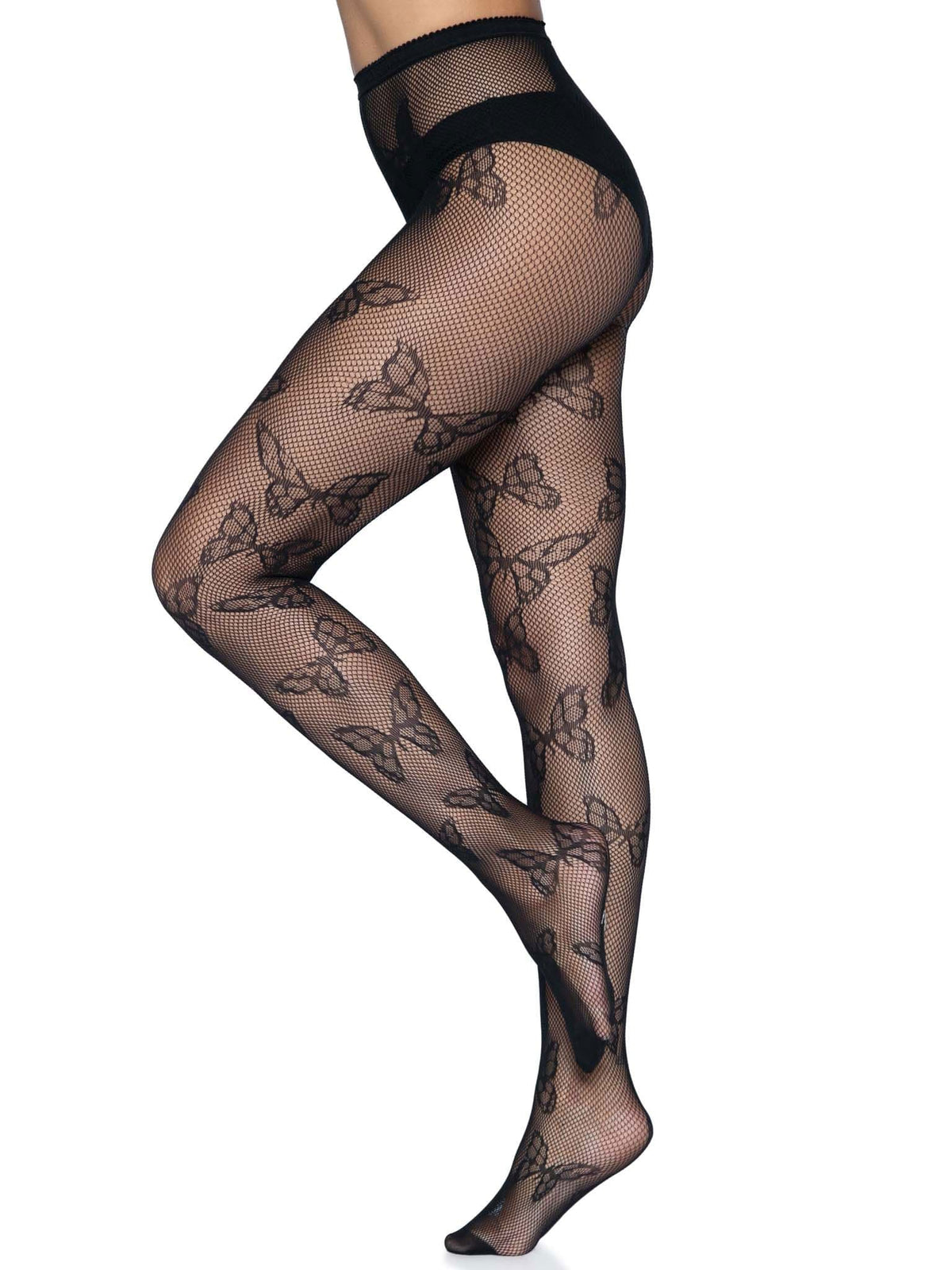 butterfly net tights one size black