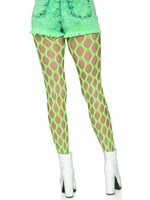 Jumbo Pothole Net Tights - Neon Green - One Size Green - One Size