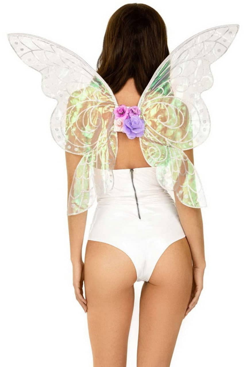 Iridescent Glitter Fairy Wings - One Size - Multicolor Default Title