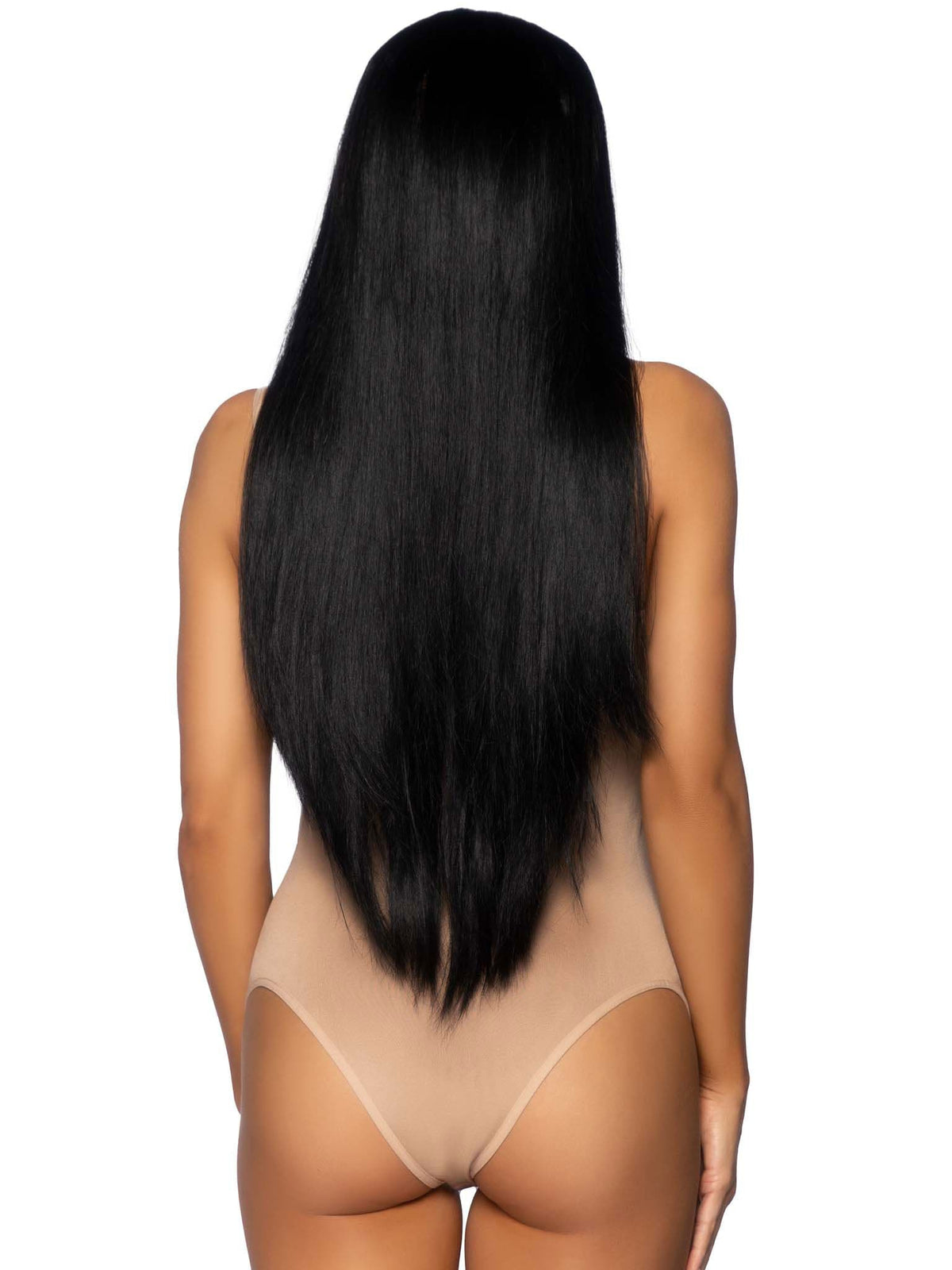 33 inch long straight wig black