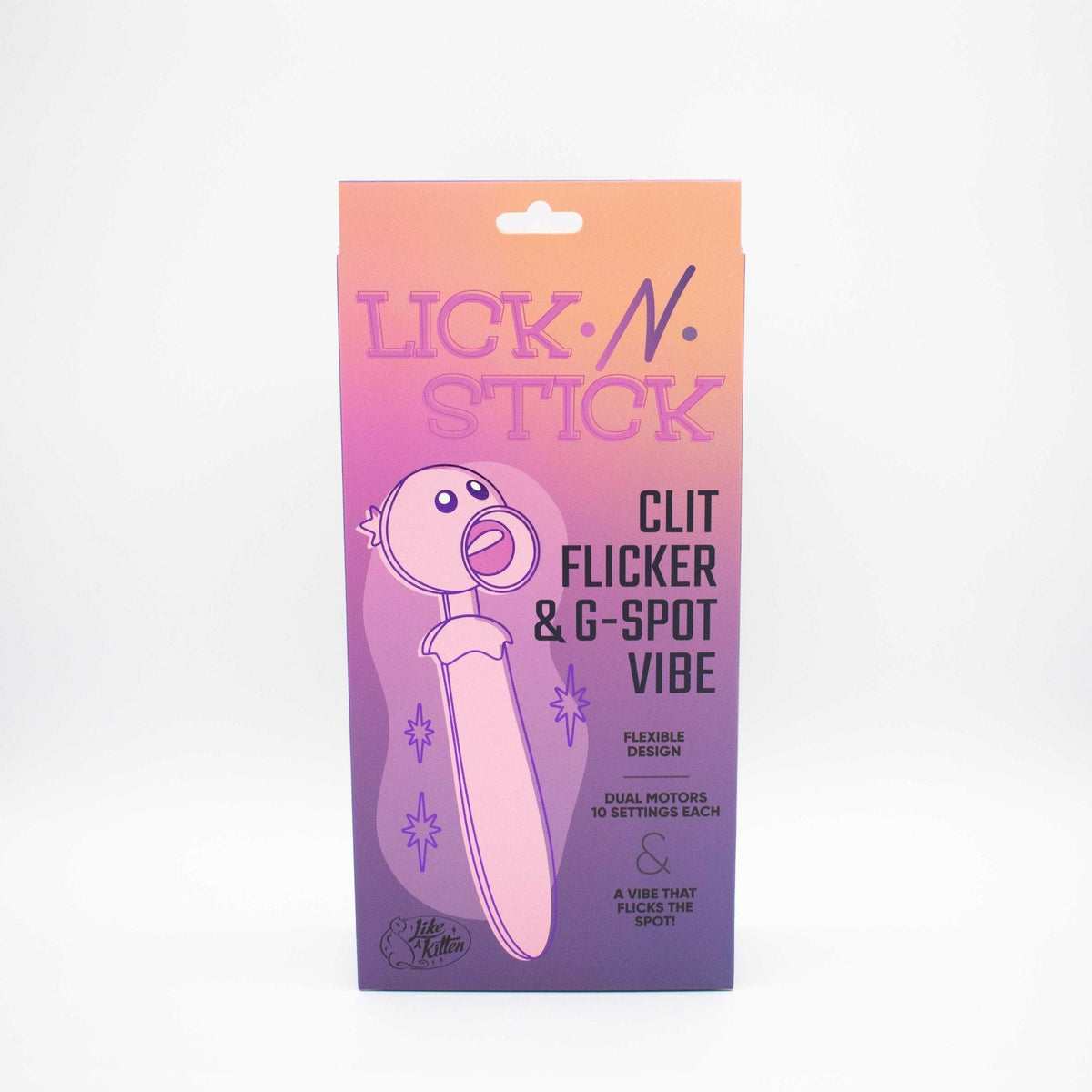 lick n stick clit flicker and g spot vibrator pink