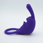The Cock Hopper Cock Ring and Bullet Vibrator - Purple