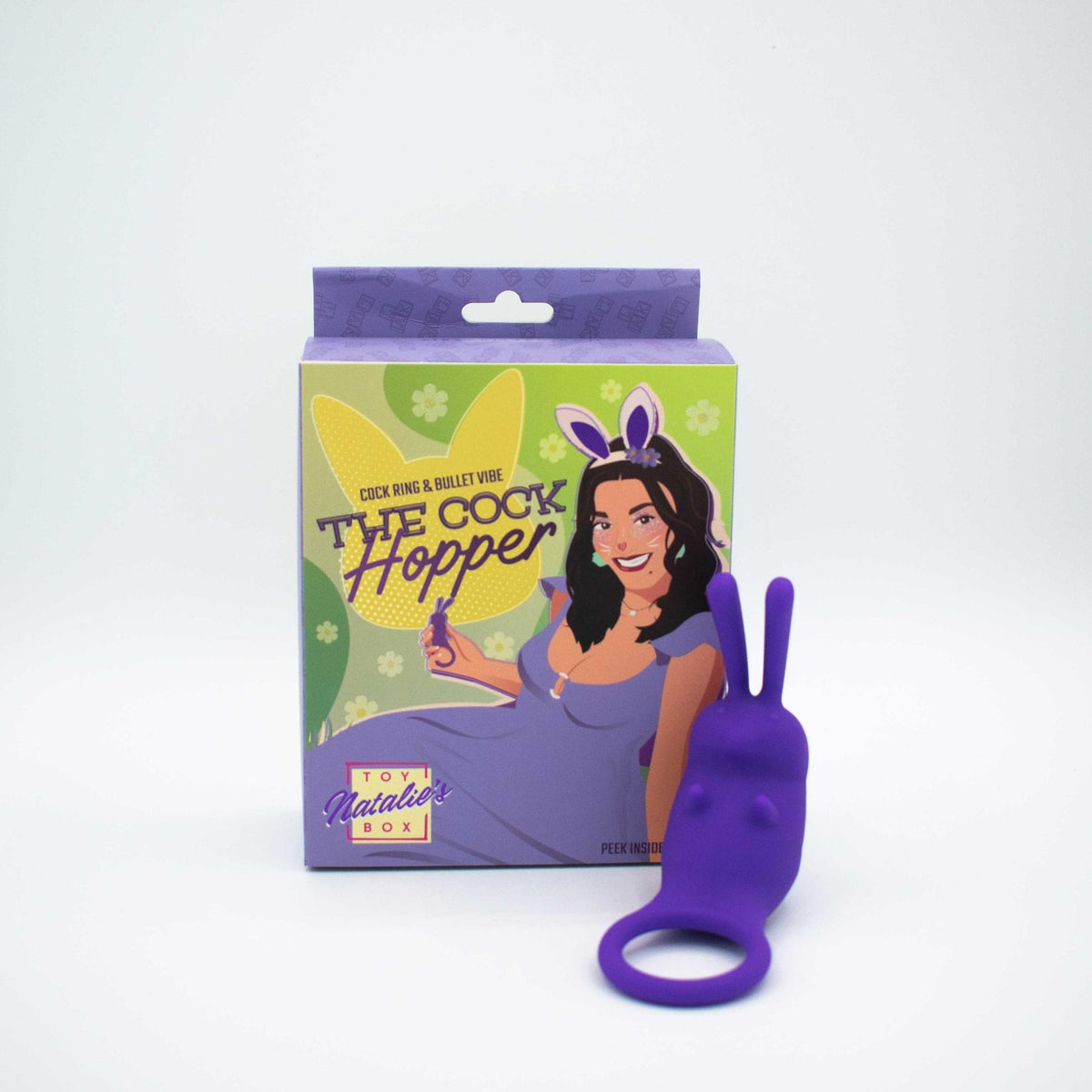 the cock hopper cock ring and bullet vibrator purple