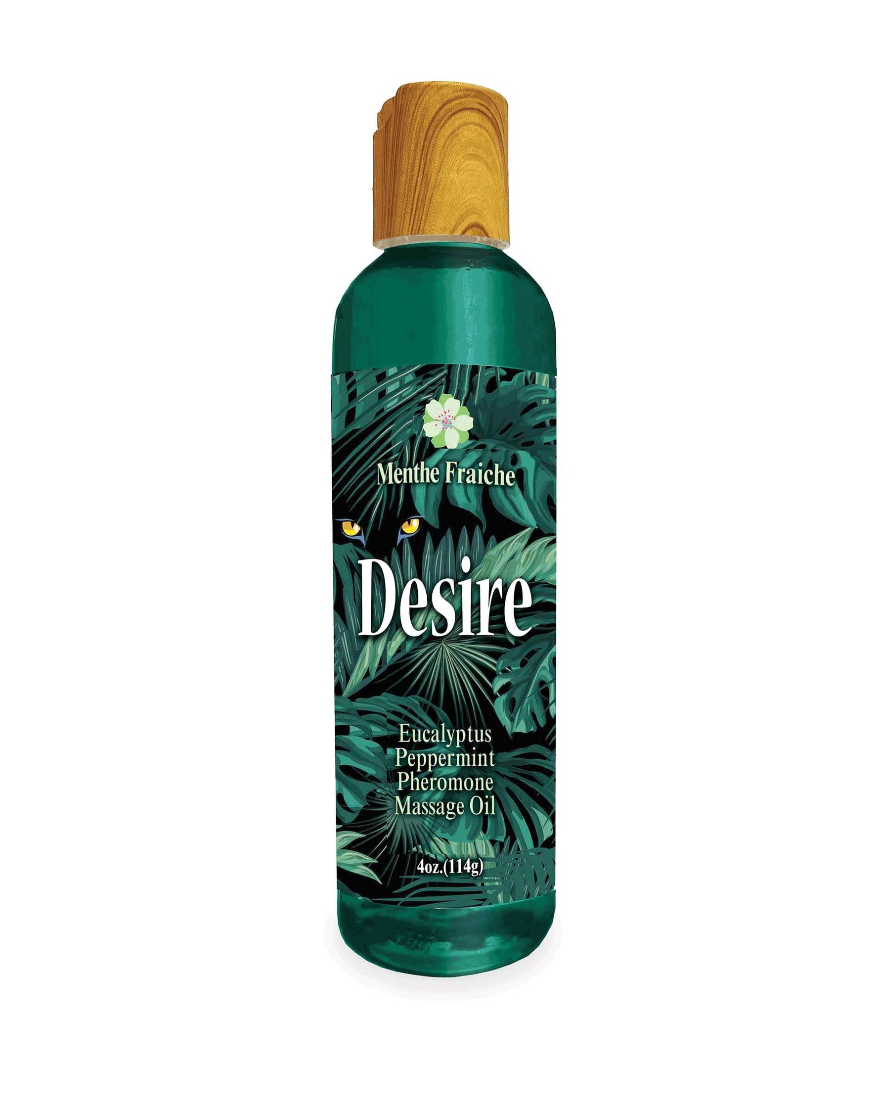 Desire Pheromone Massage Oil 4 Oz - Eucalyptus and Peppermint Default Title