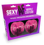Sexy Af Nipple Couture Pink Sequin Hearts Default Title