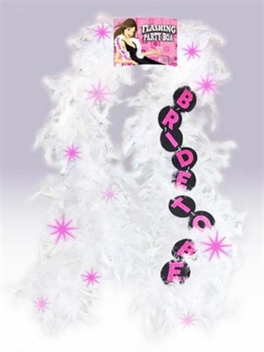 Bride-to-Be Flashing Boa - White Default Title