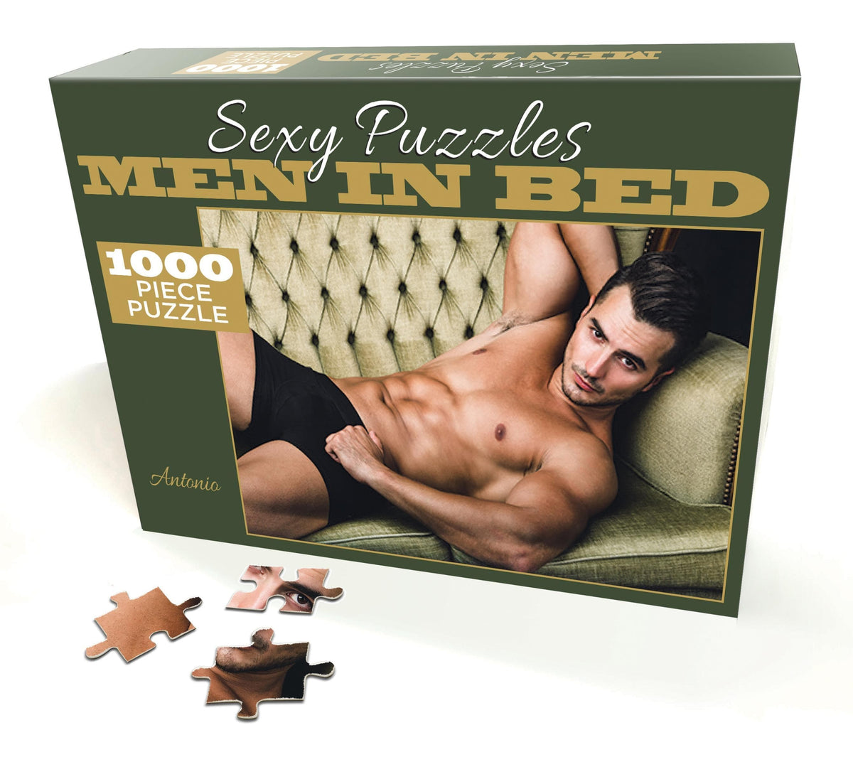 sexy puzzles men in bed antonio