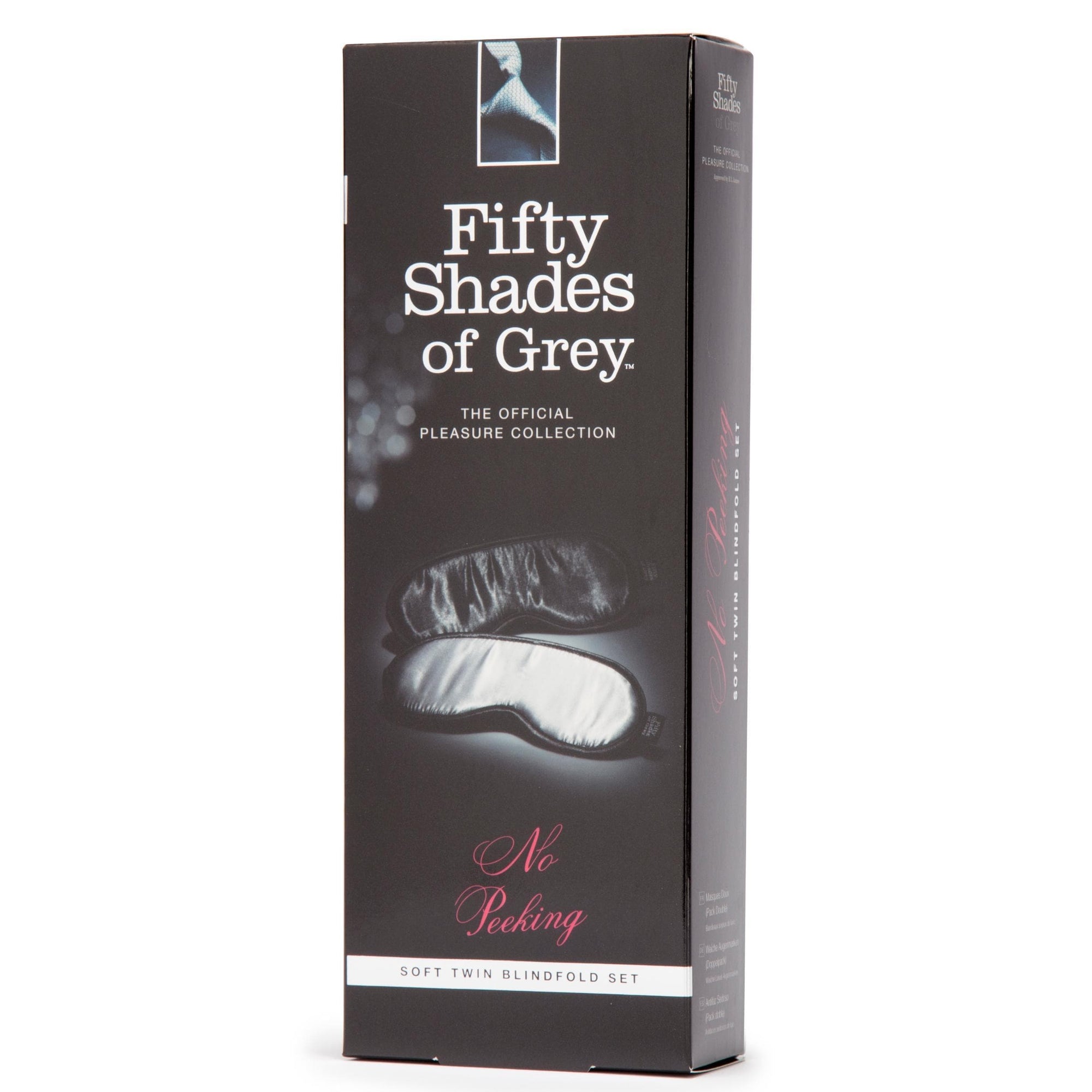 fifty shades of grey no peeking soft twin blindfold set
