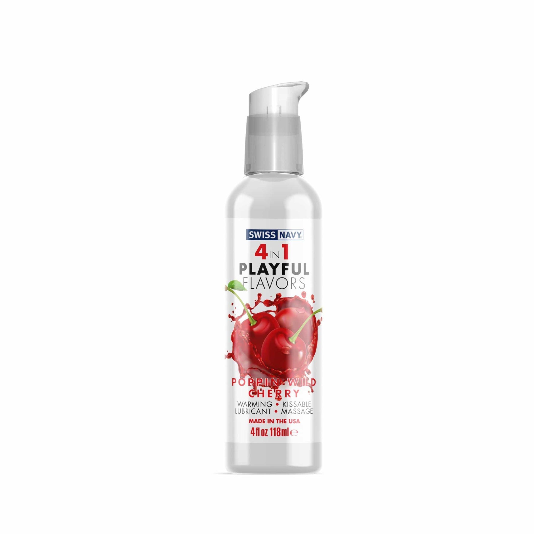 Swiss Navy 4-in-1 Playful Flavors - Pop'n Wild Cherry - 4 Fl. Oz. Default Title