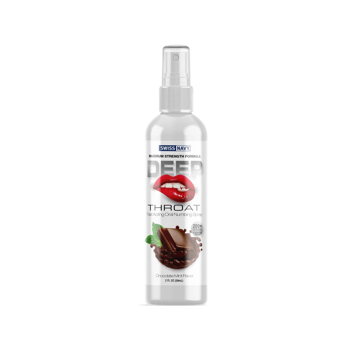 Spray para garganta profunda Swiss Navy - Chocolate Mint - 2 Oz