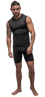 Black Nite Hoodie Tank - Black - Large Default Title