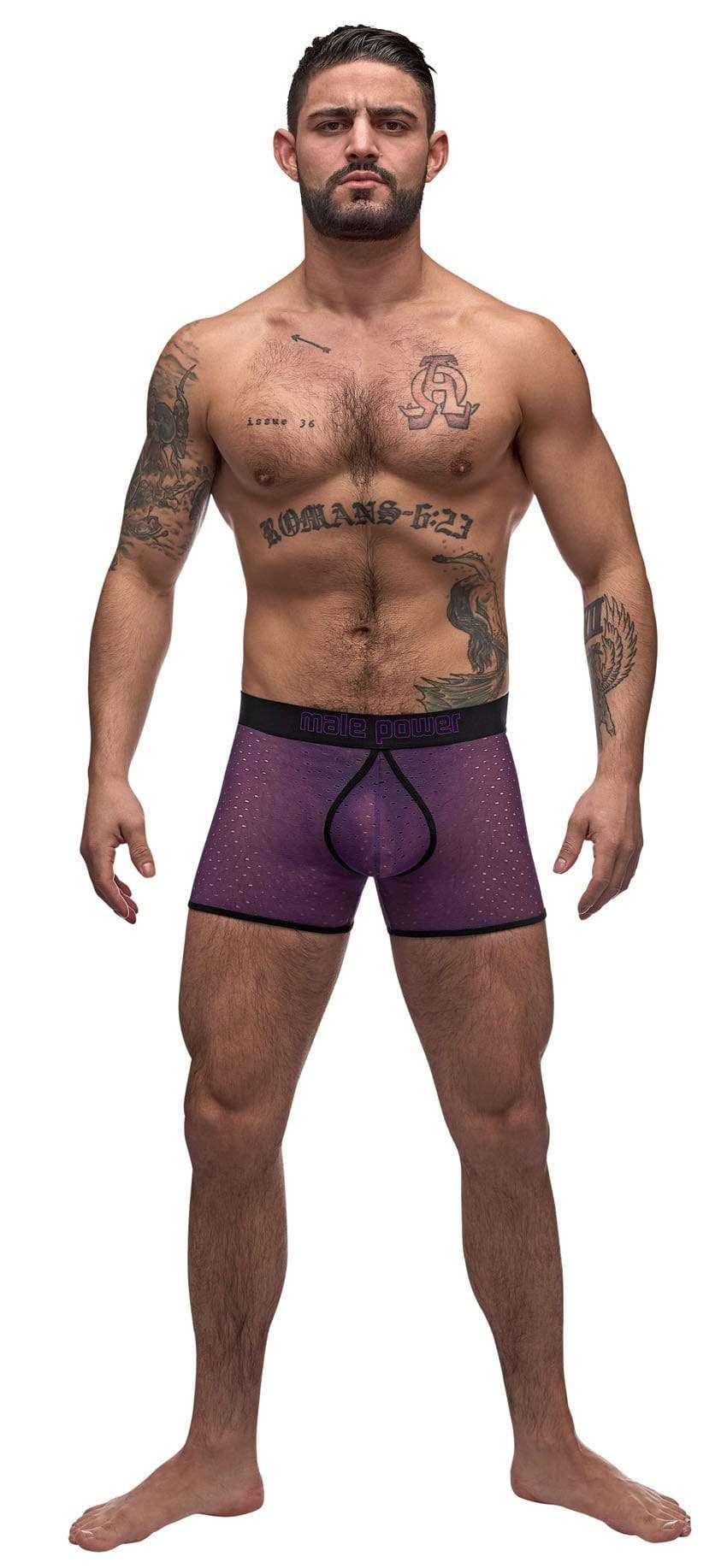Airotic Mesh Enhancer Short - Purple - Extra Large Default Title