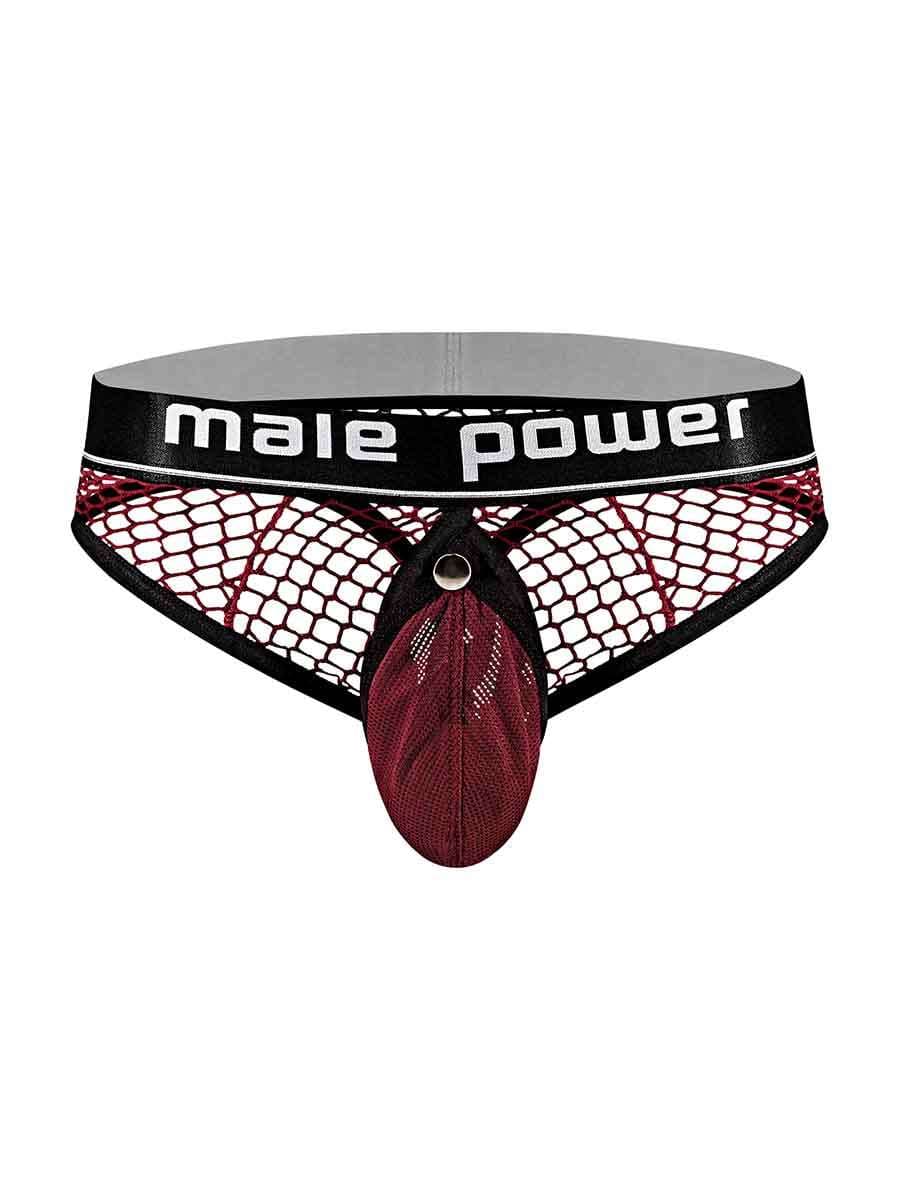 cock pit net cock ring thong s m burgundy