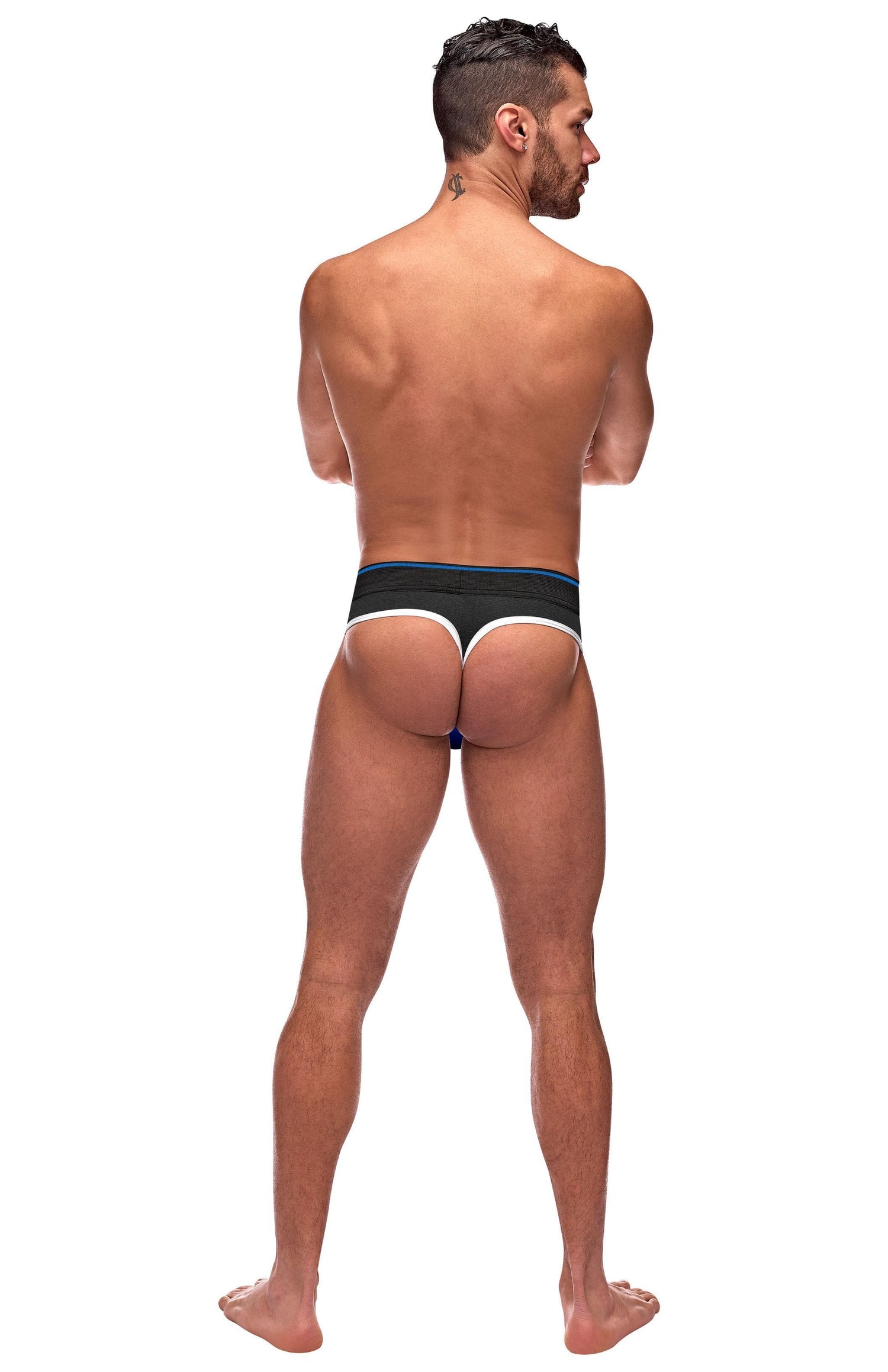 Men's Lingerie - Retro Sport Panel Thong - L- XL Default Title