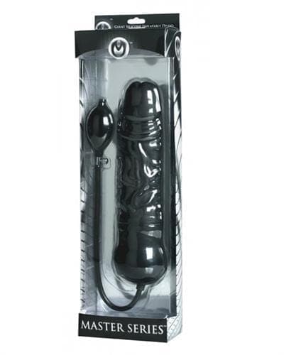 leviathan giant silicone inflatable dildo black