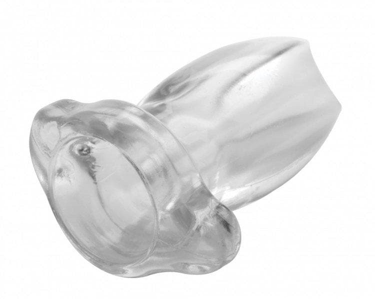 Peephole Clear Hollow Anal Plug - Small Default Title