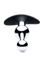 Dark Drop Metal and Silicone Beaded Anal Plug Default Title