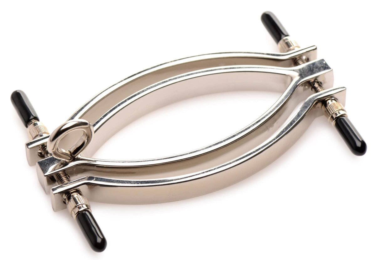 pussy tugger adjustable pussy clamp with leash silver
