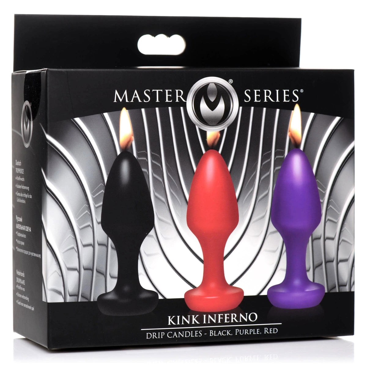 kink inferno drip candles black purple red