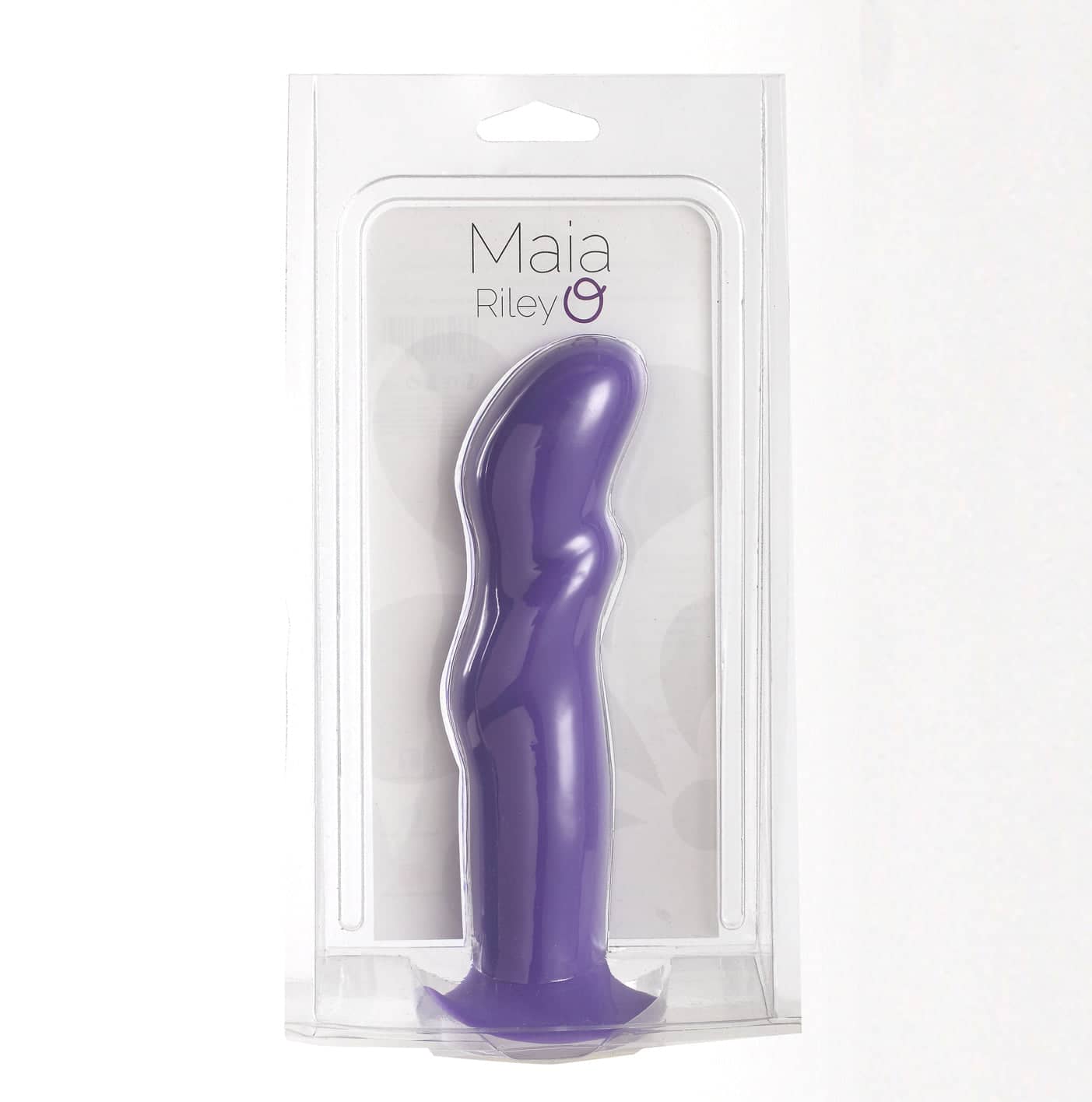 Riley Silicone Swirled Dong - Neon Purple Default Title