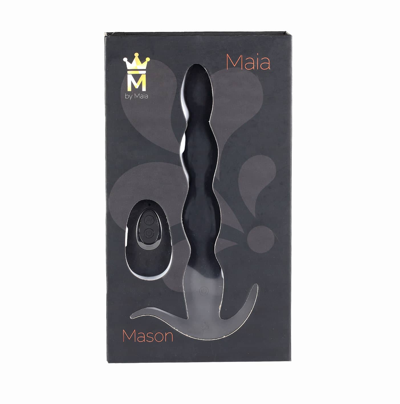 Mason Remote Control Silicone Butt Plug - Black Default Title