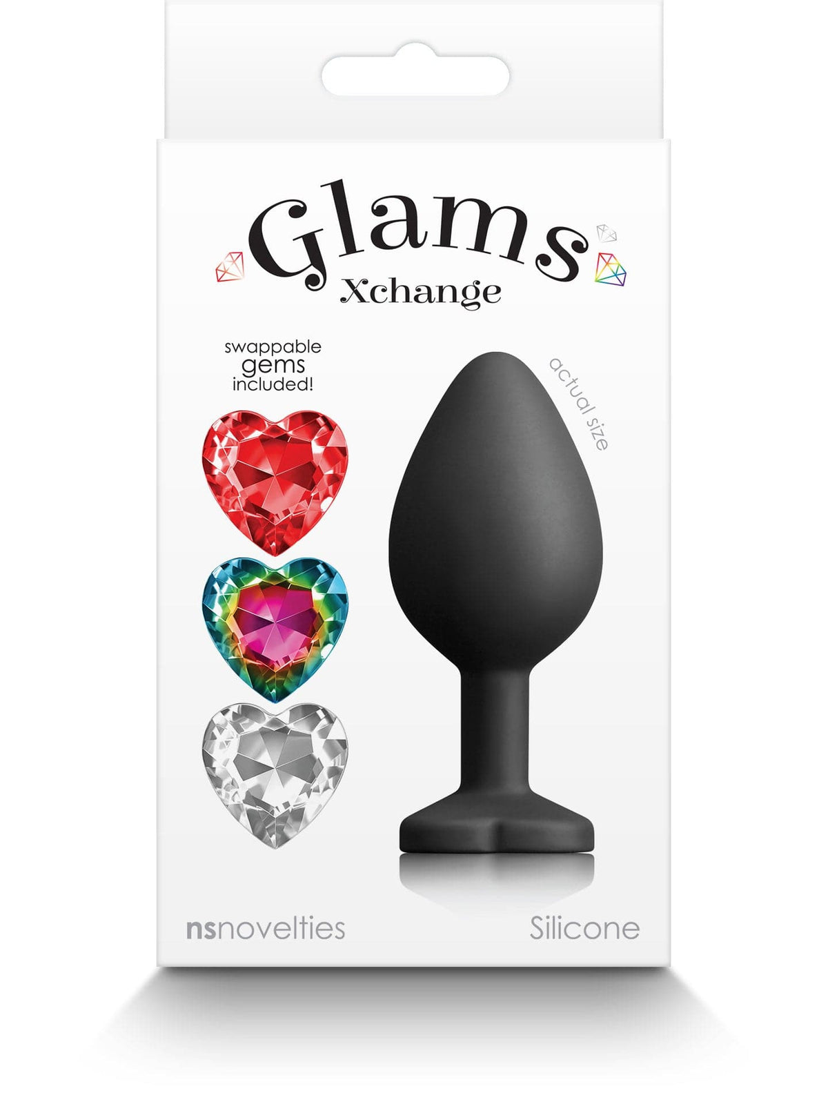 glams xchange heart medium black