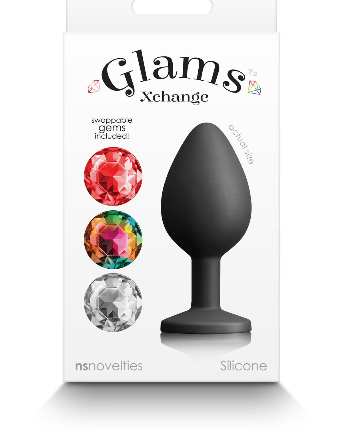 glams xchange round medium black