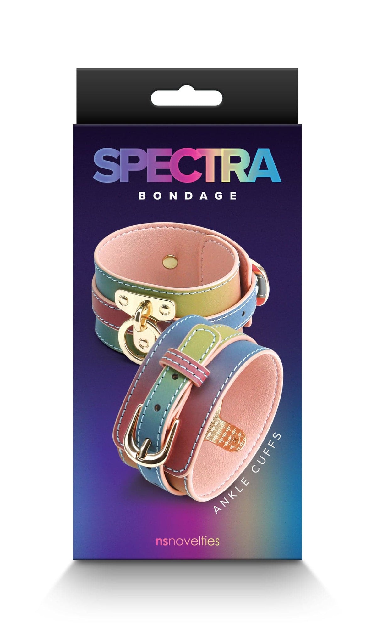 spectra bondage ankle cuff rainbow