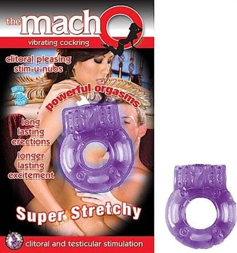 The Macho Vibrating - Cock Ring - Purple Default Title