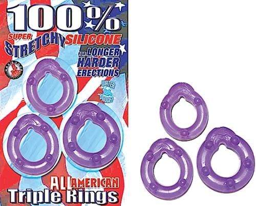 All American Triple Rings-Purple Default Title