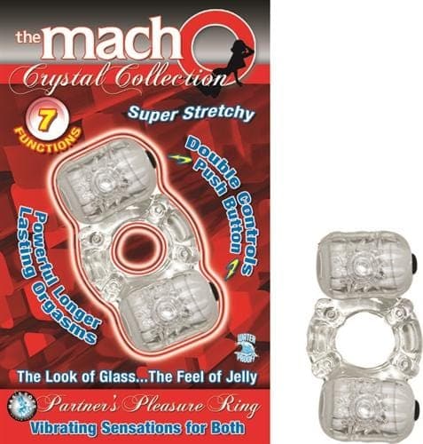 the macho crystal collection partners pleasure ring clear