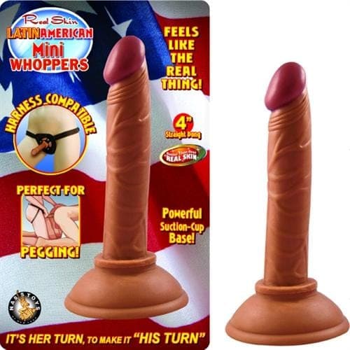 latin american mini whoppers 4 inch straight dong latin