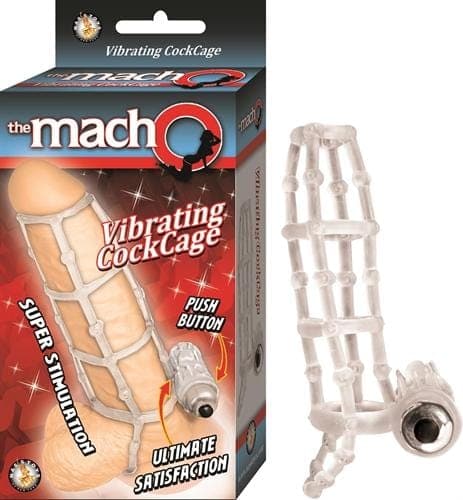 the macho vibrating cock ring clear