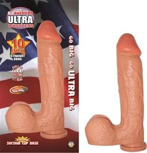 All American Ultra Whoppers 10 in Straight Dong  Flesh