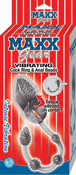 Maxx Gear Vibrating Cockring & Anal Beads - Smoke Default Title