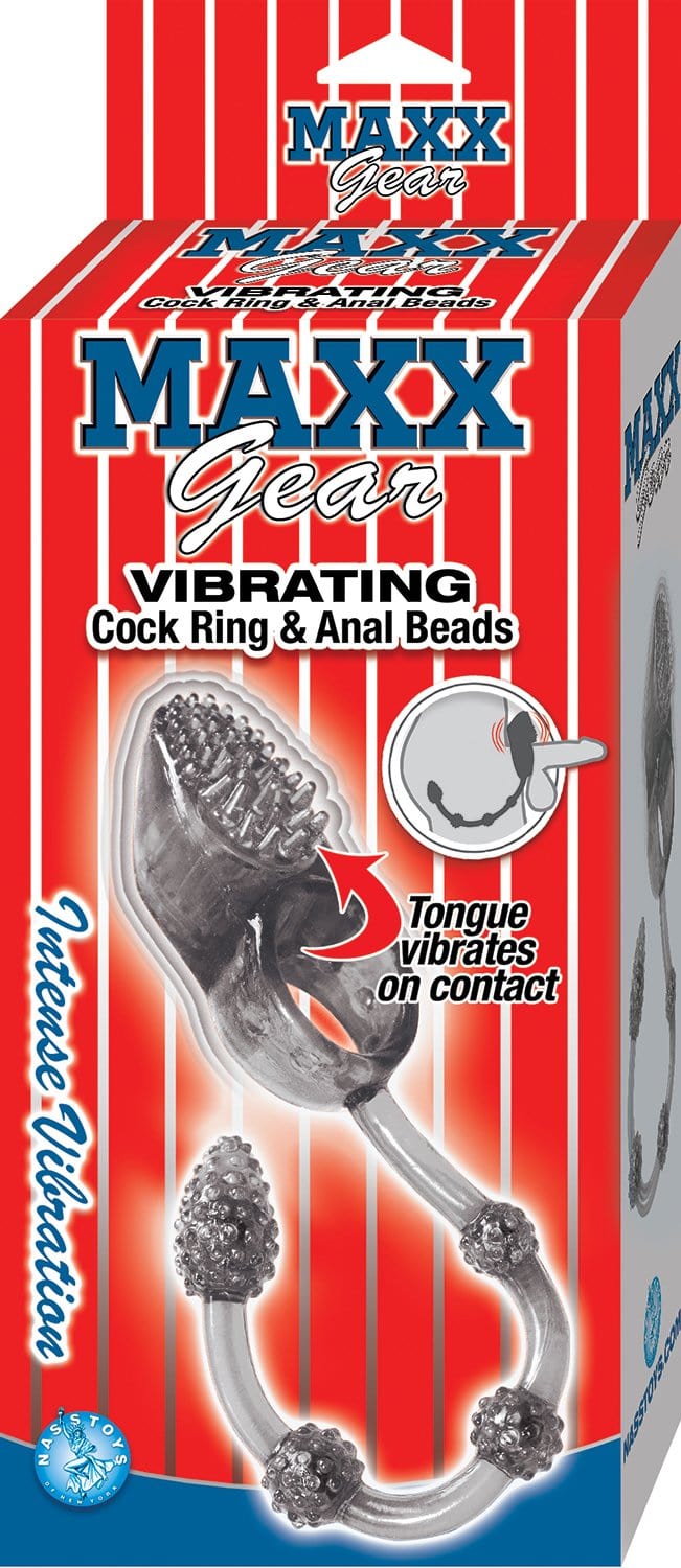 Maxx Gear Vibrating Cockring & Anal Beads - Smoke Default Title
